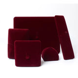 High-end Red Wine Velet Secret Button Jewelry Ring Pendant Packaging