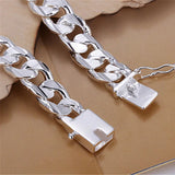 High-end Women's Mens Fine S925 Silver Bracelet Jewelry Gift