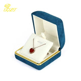 Phnom Penh Velvet Jewelry Box - Ring Pendant Earring Box - Tiff Trinket Box
