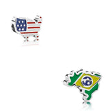 S925 Sterling Silver Flag Beaded Ornament 791303enmx