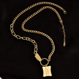 Hip Hop Rock Titanium Steel Necklace Men Women Tide Choker Street Dance INS