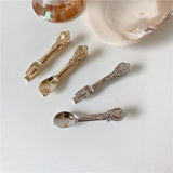 Hiphop Women Hairpins Punk Metal Spoon Fork Hair Clips Hair Jewelry