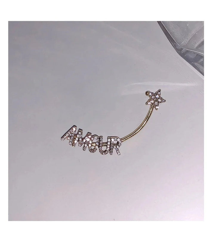 Hipor Moon tassel ear clip for women