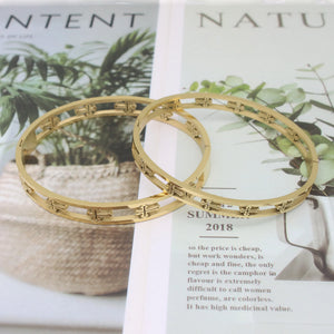 Stainless Steel Love Bangles Bracelet 18K Plating Gift