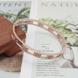 Stainless Steel Love Bangles Bracelet 18K Plating Gift