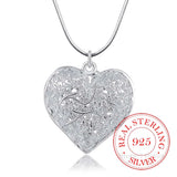 925 Sterling Silver Heart Tree Of Life Pendant Necklace for Women