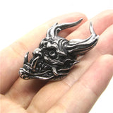 Horn Devil Pendant Stainless Steel Mens Pendant