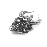 Horn Devil Pendant Stainless Steel Mens Pendant