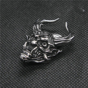 Horn Devil Pendant Stainless Steel Mens Pendant