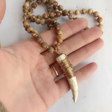 Horn Marble Stones Pendant Necklace Jewelry Women