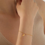 12 Constellations Bracelet Women Stainless Steel Personalized Chain