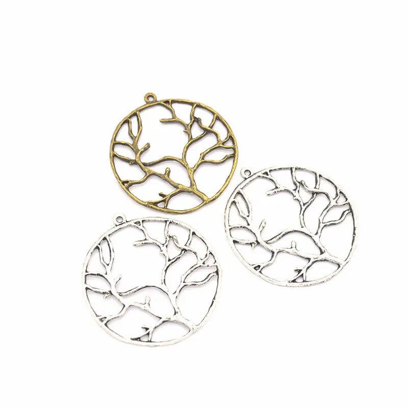 20pcs Vintage Tree Alloy Charms for DIY Bracelet Necklace Jewelry