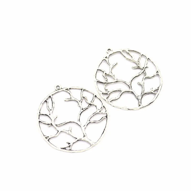 20pcs Vintage Tree Alloy Charms for DIY Bracelet Necklace Jewelry