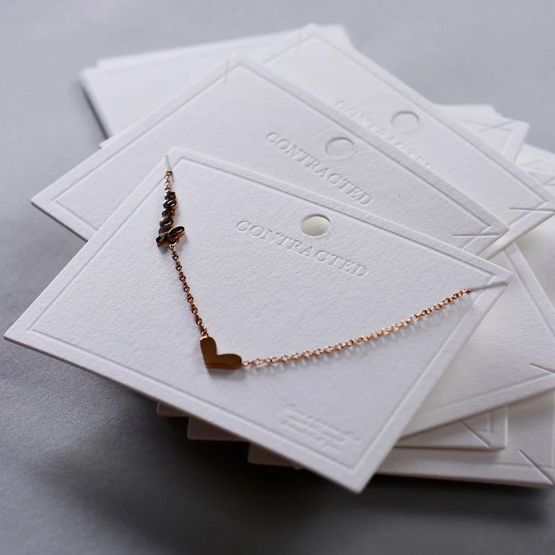 500gsm Necklace Bracelet Earring Cards DIY Jewelry Display Card