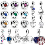 925 Silver Constellation Astronaut Beads Original Bracelet Charm Jewelry