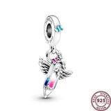 925 Silver Constellation Astronaut Beads Original Bracelet Charm Jewelry