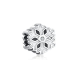 925 Silver Snowflake Charm Bead Pendant for Bracelet - DIY Jewelry Gift
