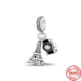 925 Silver Cat Cup Heartbeat Bear Charms Beads