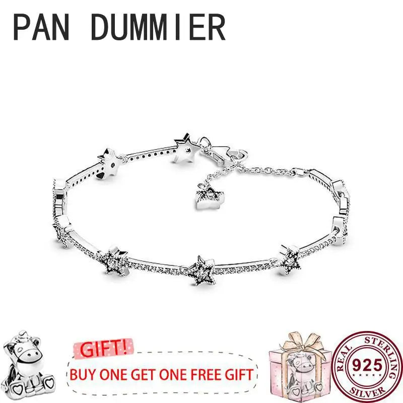 925 Silver Chrysanthemum Star Women's Bracelet - High Charm Jewelry