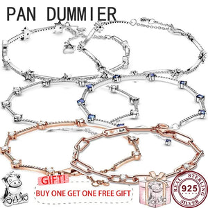 925 Silver Chrysanthemum Star Women's Bracelet - High Charm Jewelry