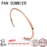 925 Silver I-D Women's Logo Bracelet for DIY Charm Jewelry