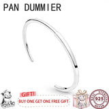 925 Silver I-D Women's Logo Bracelet for DIY Charm Jewelry