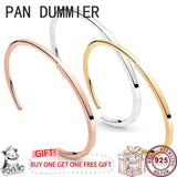 925 Silver I-D Women's Logo Bracelet for DIY Charm Jewelry