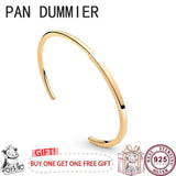 925 Silver I-D Women's Logo Bracelet for DIY Charm Jewelry