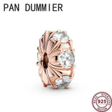 925 Silver Eternal Galaxy Daisy Clip for Pandoha Bracelet