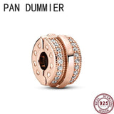 925 Silver Eternal Galaxy Daisy Clip for Pandoha Bracelet