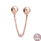 925 Silver Eternal Love Safety Chain for Women Bracelet