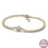 925 Silver Ginkgo Blobs Stars Snowflake Women's Logo Bracelet