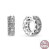 925 Silver Peacock Wave Galaxy Women's Earrings Wedding Jewelry