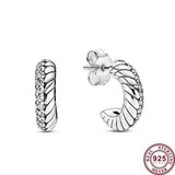 925 Silver Peacock Wave Galaxy Women's Earrings Wedding Jewelry