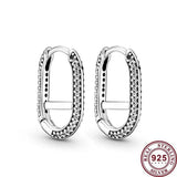 925 Silver Peacock Wave Galaxy Women's Earrings Wedding Jewelry