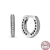 925 Silver Peacock Wave Galaxy Women's Earrings Wedding Jewelry