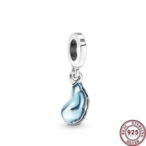 925 Silver Motorcycle Love Heart Bulb Pendant for Women Bracelet Charm