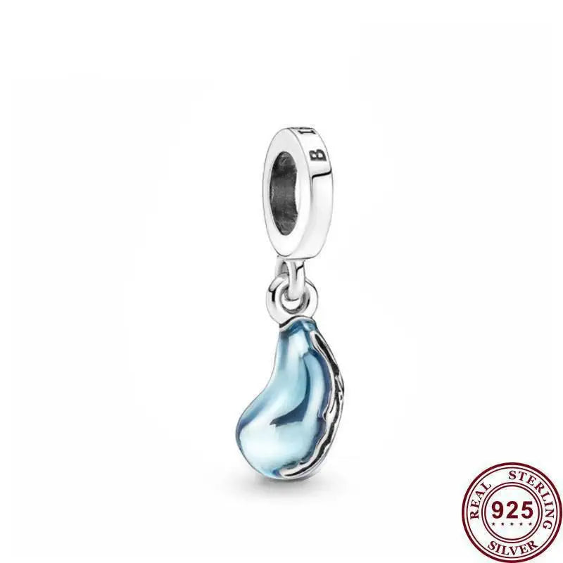 925 Silver Motorcycle Love Heart Bulb Pendant for Women Bracelet Charm