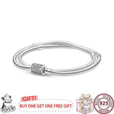 925 Silver Star & Heart Women's Bracelet High Charm Jewelry