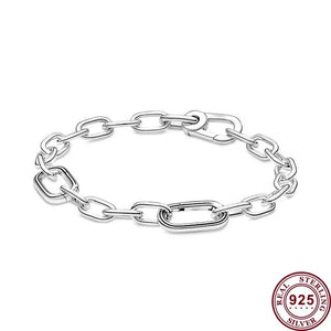 925 Silver Star & Heart Women's Bracelet High Charm Jewelry