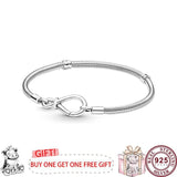 925 Silver Star & Heart Women's Bracelet High Charm Jewelry