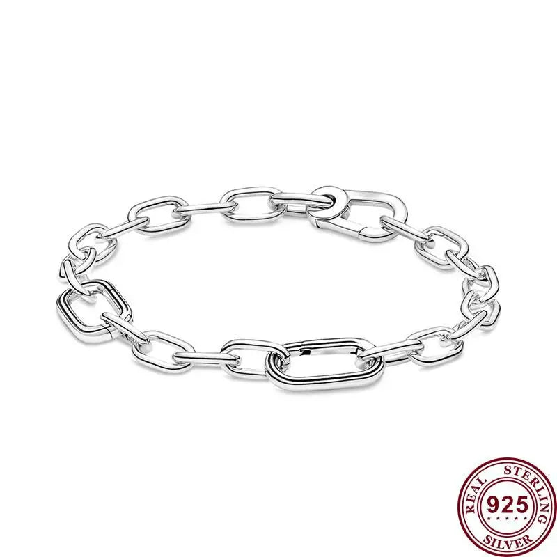 925 Silver Star & Heart Women's Bracelet High Charm Jewelry