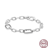 925 Silver Star & Heart Women's Bracelet High Charm Jewelry