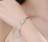 925 Silver Charm Bracelet CZ Stone Gift Women Girls Party