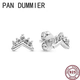 925 Silver Magic Crown Earrings Wedding High Charm Jewelry