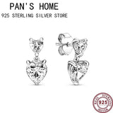 925 Silver Eternal Love Butterfly Earrings Wedding Charm