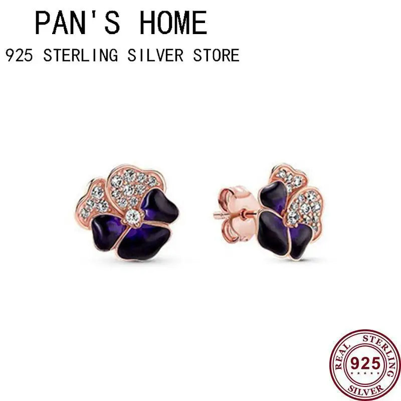 925 Silver Eternal Love Butterfly Earrings Wedding Charm