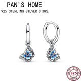 925 Silver Eternal Love Butterfly Earrings Wedding Charm