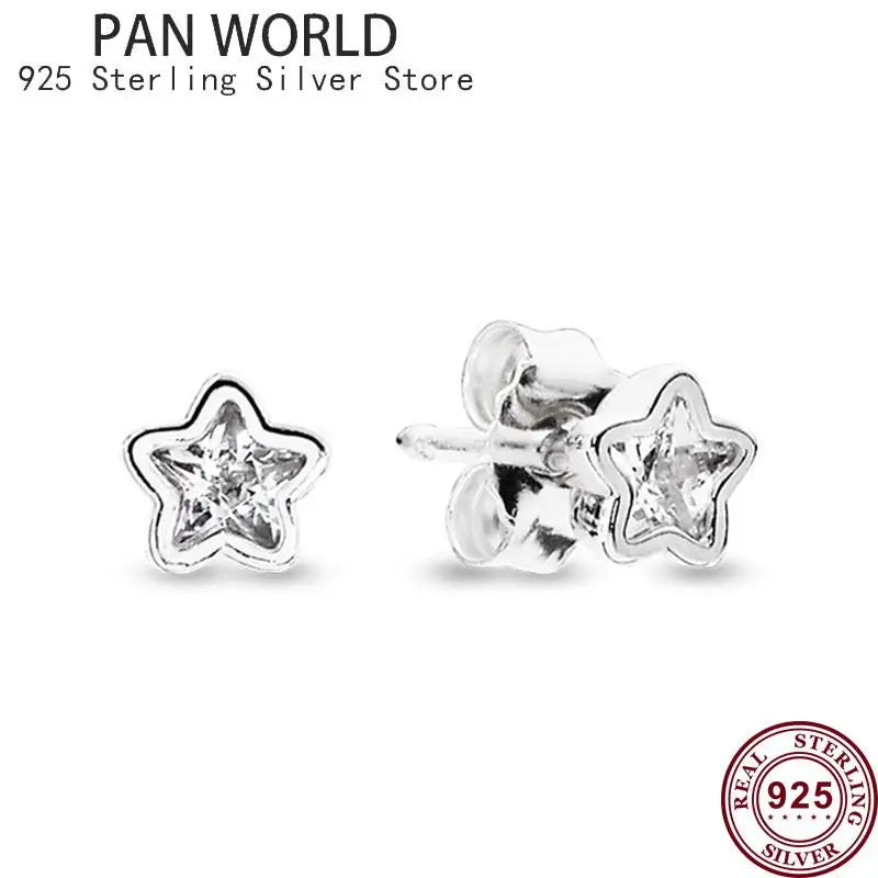 925 Sterling Silver Eternal Star Love Earrings