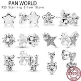 925 Sterling Silver Eternal Star Love Earrings